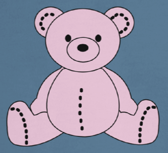 Pink Teddy Bear Crewneck