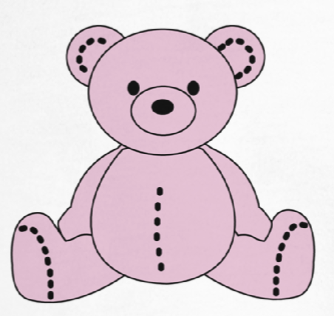 Pink Teddy Bear Crewneck