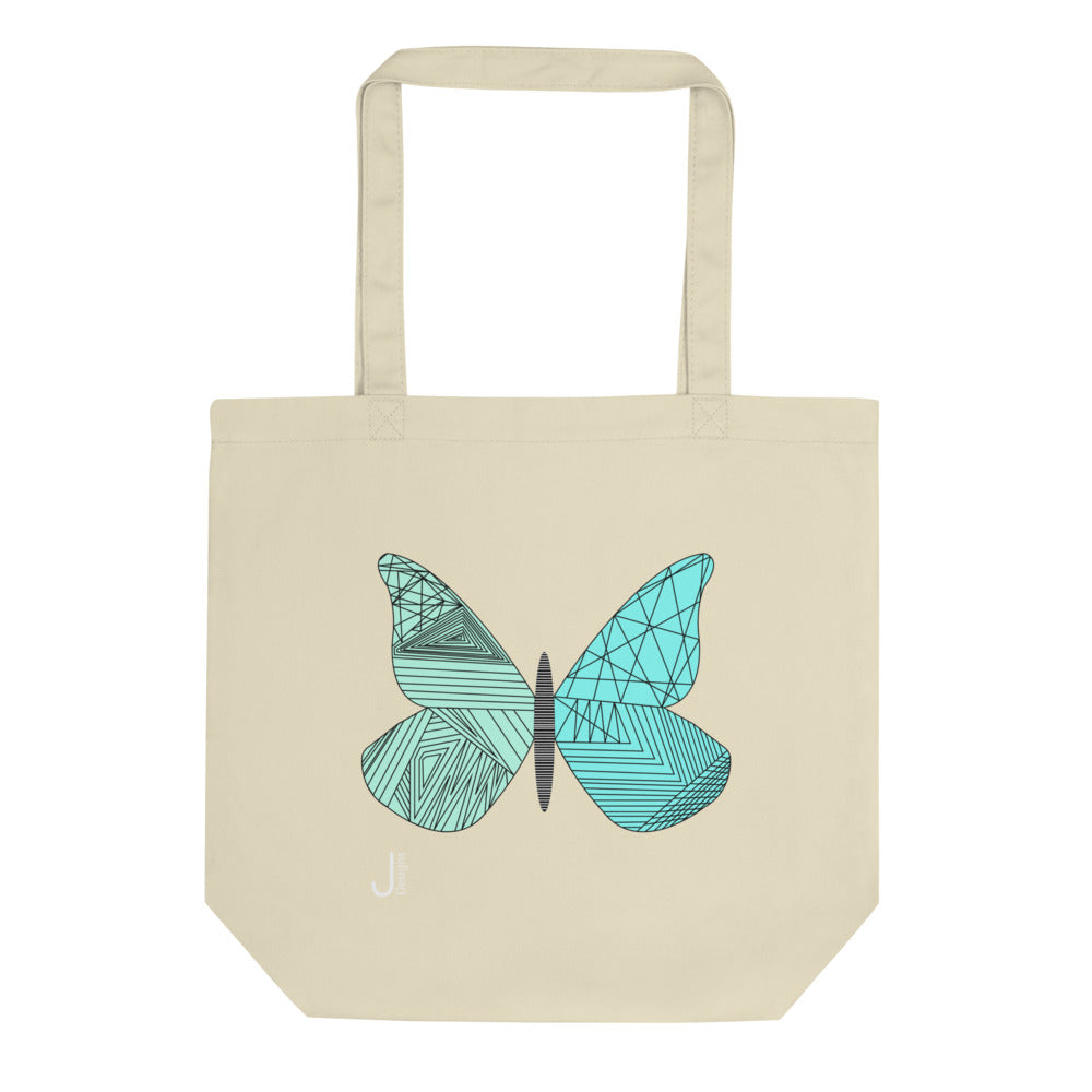 Blue Butterfly Tote Bag