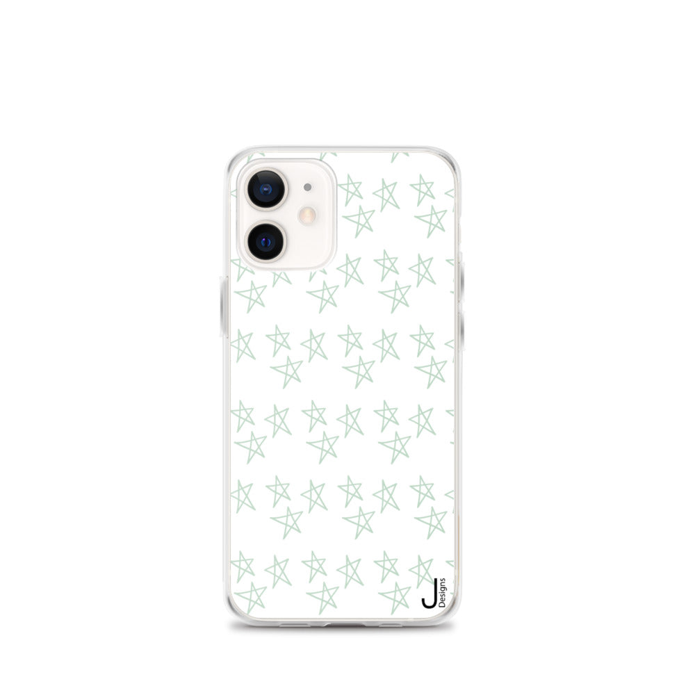 Green Stars iPhone Case