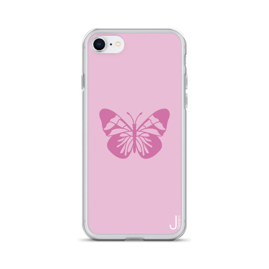 Pink Butterfly iPhone Case