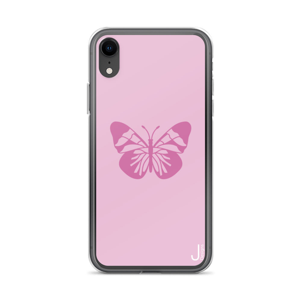 Pink Butterfly iPhone Case