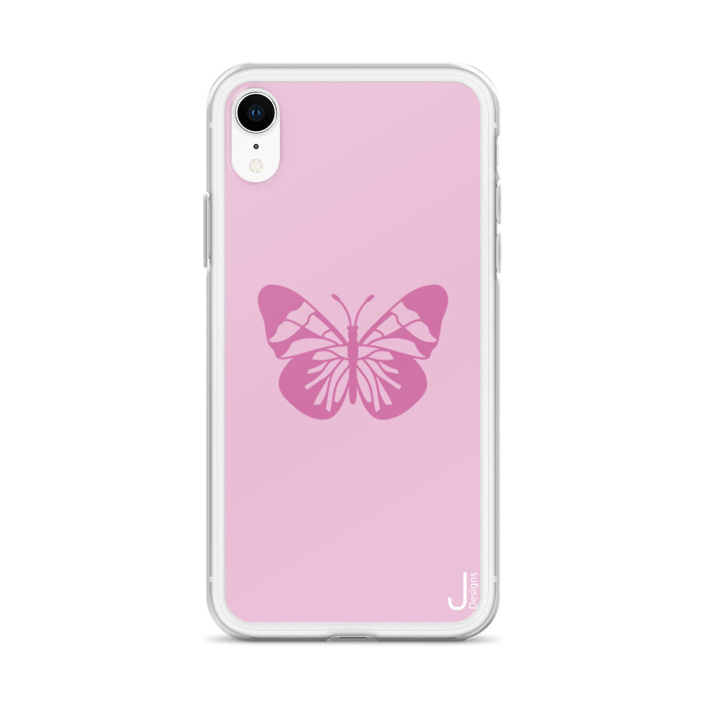 Pink Butterfly iPhone Case