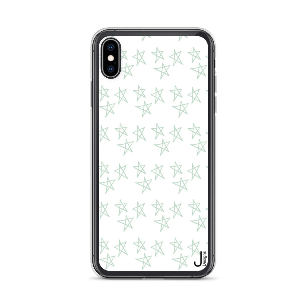 Green Stars iPhone Case