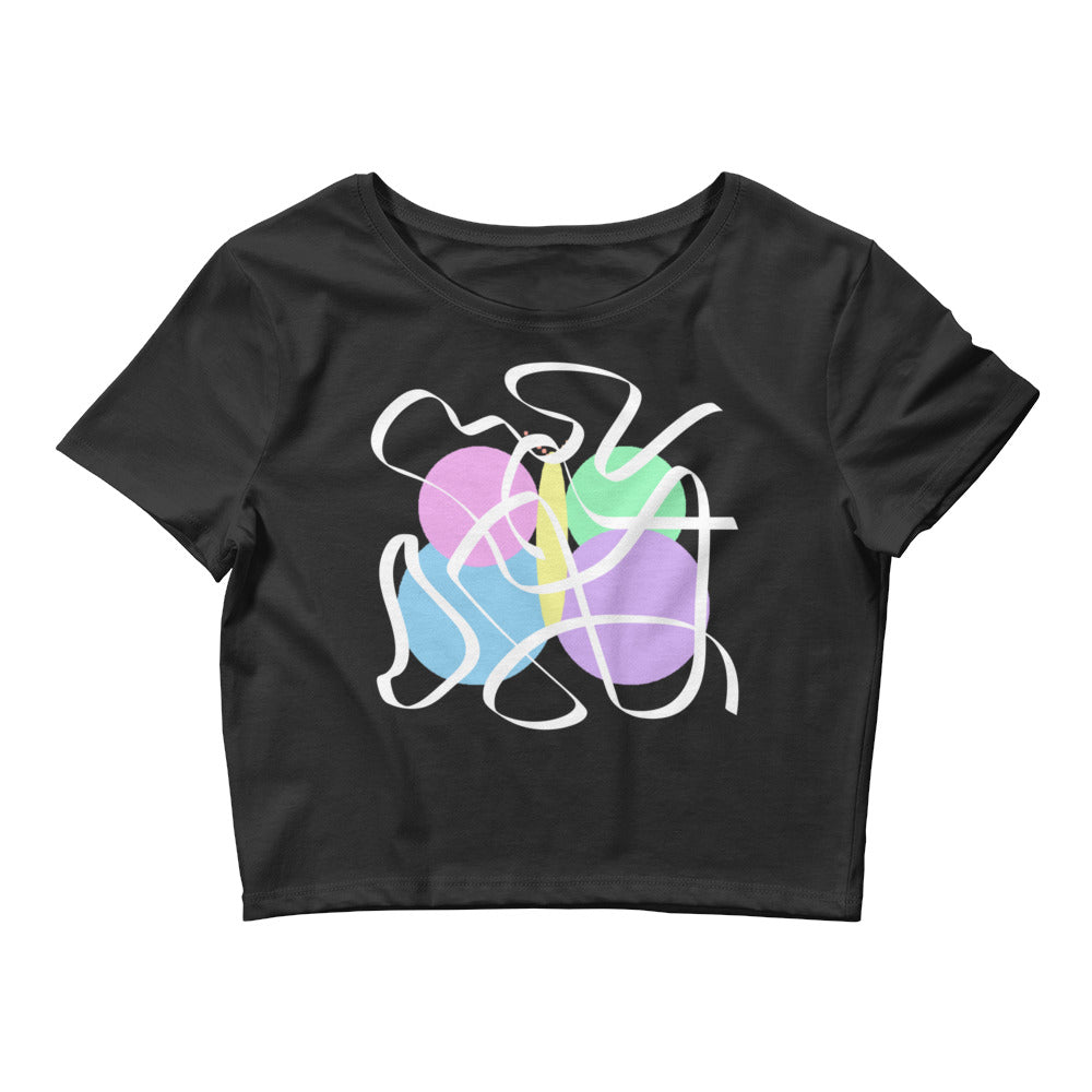 Abstract Butterfly Crop Tee